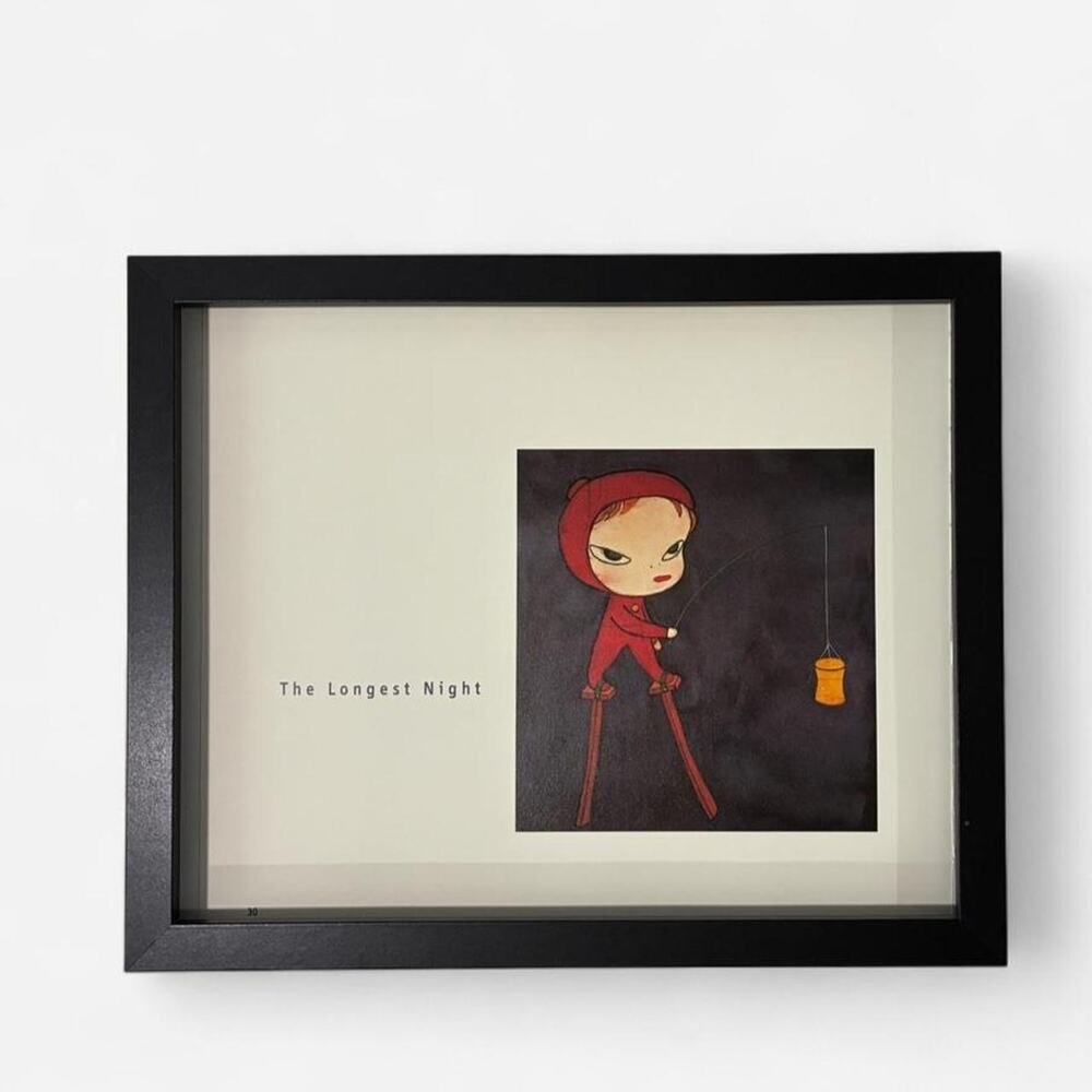 Nara Yoshitomo Nara contemporary art prints 8x10 " framed